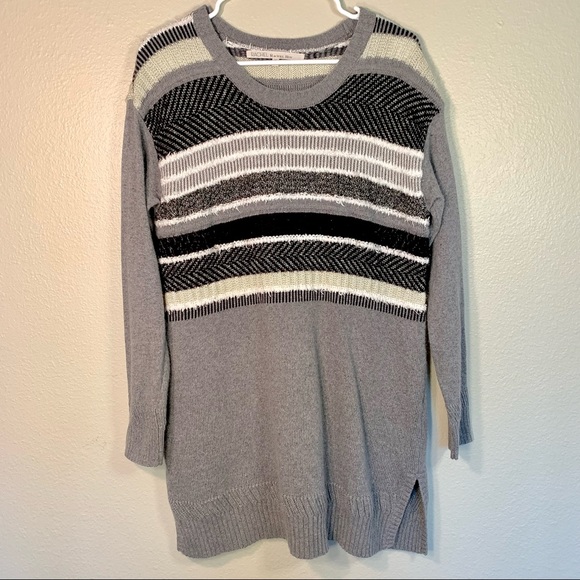 RACHEL Rachel Roy Sweaters - RACHEL Rachel Roy Woman’s Grey Long Line Oversized Crew Neck Sweater - Medium